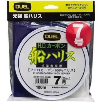 Леска YO-ZURI DUEL H.D.CARBON FUNE LEADER FLUORO100%/100m #1.7 3.4kg (0.215mm)